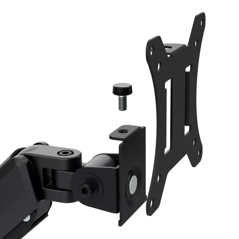 Soporte de monitor MACLEAN MC-135 con muelle de gas para pantallas de 17 a 32 pulgadas, carga 2–10 kg, negro