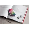 Funda para móvil iKins para iPhone XR – diseño de flores acuáticas, blanca