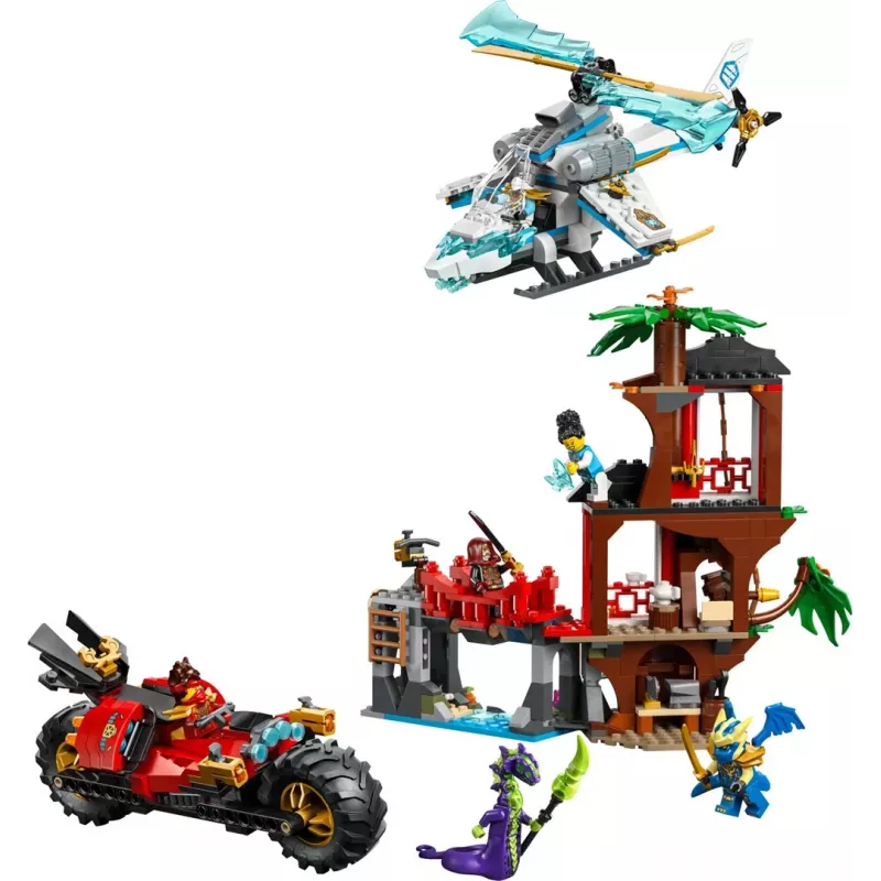LEGO NINJAGO 71857 Batalla en la casa del árbol de los vehículos ninja