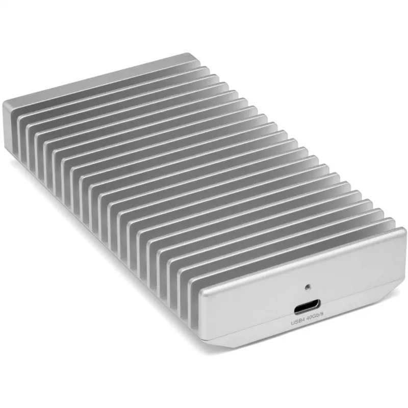 Other World Computing OWC Express 1M2 - SSD - 4 TB - externo (portátil) - M.2 2280 - USB4 (conector USB-C) - plateado (OWCUS4EXP1MT04)