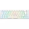 Deltaco GAM-100-W-DE. Teclado factor de forma: 65%. Estilo de teclado: Recto. Interfaz de dispositivo: USB + Bluetooth, interruptor de tecla: interruptor mecánico,
