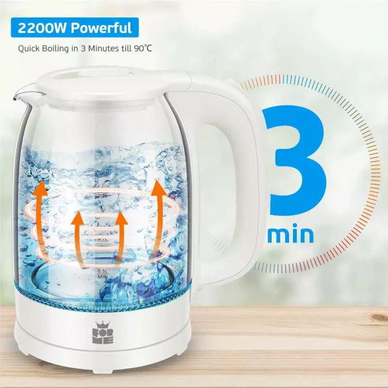 Hervidor eléctrico Forme FKG-102 1,7L 2200W blanco