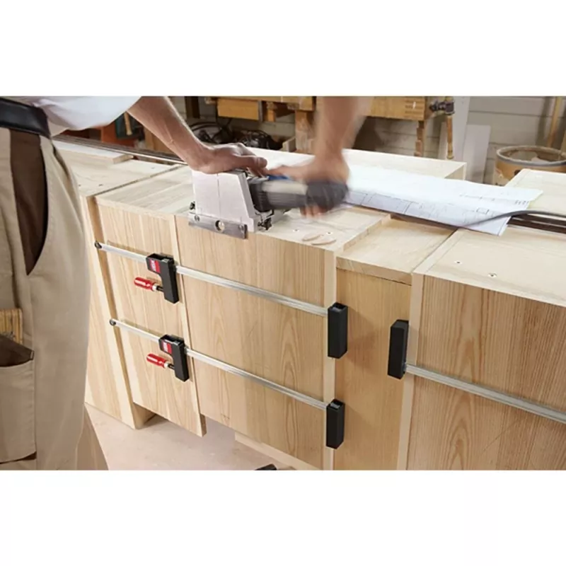 Sargento Bessey UniKlamp UK100, 1000 mm de longitud, 80 mm de apertura, negro/rojo