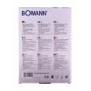 Bomann KW 1421 CB báscula de cocina, pantalla LCD, acero inoxidable, 160 x 230 x 18 mm, AAA, negra (614211)