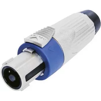 Conector Neutrik NLT4FXX plateado, azul 1 ud. (NLT4FXX)