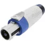Conector Neutrik NLT4FXX plateado, azul 1 ud. (NLT4FXX)