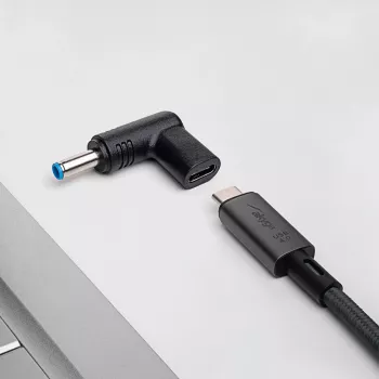 Adaptador de carga Akyga AK-ND-C09 USB-C a DC 4,5 x 3,0 mm + pin para portátiles, 18,5-20 V, 100 W, para HP