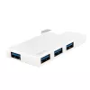 Hub USB 3.0 de 4 puertos, plateado