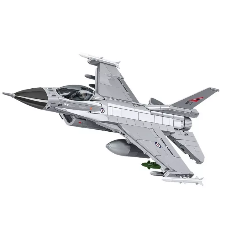 Set de construcción Cobi F-16AM Fighting Falcon, 495 piezas, maqueta a escala