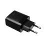 Cargador de viaje fijo con doble USB FIXC17N-2U-BK, 17 W, adaptador USB portátil, negro