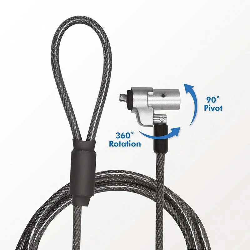 Candado de cable LogiLink NBS012 negro plata