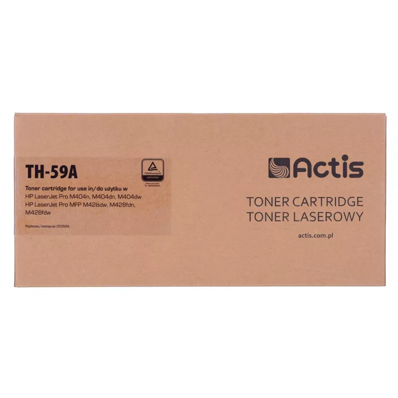 Tóner Actis TH-59A (compatible con HP CF259A; Supreme; 3000 páginas; negro) con chip de control del nivel de tóner