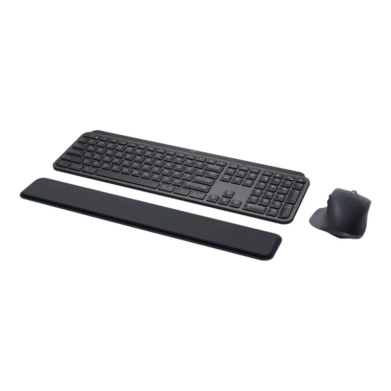 Logitech MX Keys Combo for Business - Conjunto teclado y ratón - retroiluminado - inalámbrico - Bluetooth LE - QWERTY - GB - Grafito