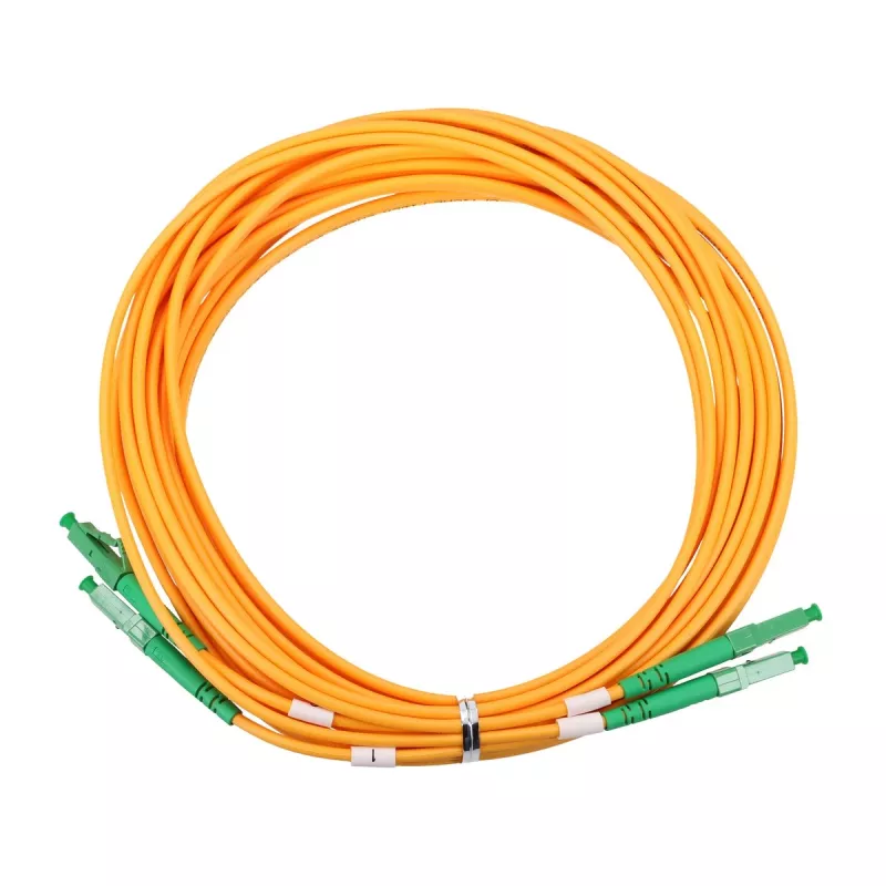 Cable de fibra óptica patch Extralink LC/APC – LC/APC, Monomodo Dúplex 9/125 µm G.657.A1, 1 m