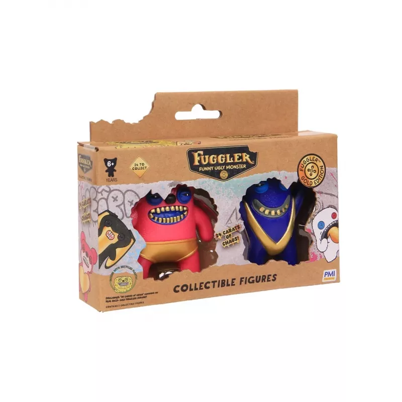 Figuras de acción pack de 2 p.m.i kids world FUGGLER S3 Gold Edition surtido
