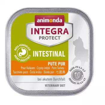 Comida húmeda para gatos animonda INTEGRA Protect Intestinal 100 g — pavo, gatos adultos, apoyo digestivo