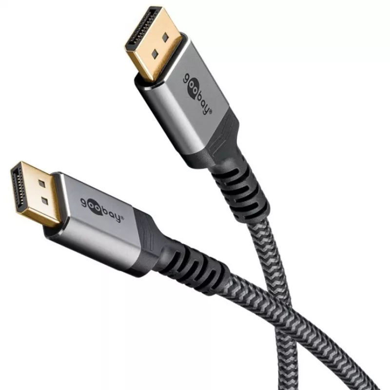 Goobay 65267 Cable DisplayPort 5 m Negro - Plata (65267)