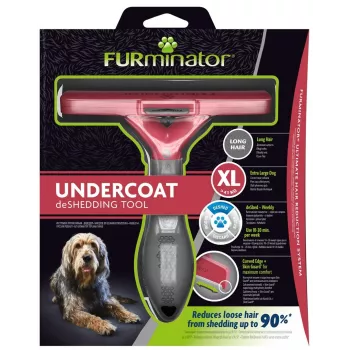 Herramienta deslanadora FURminator FUR151234 para razas gigantes de pelo largo, negro, 470 g