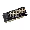 Tarjeta de ampliación, adaptador M.2 NVMe M-Key PCI-E Savio AK-41