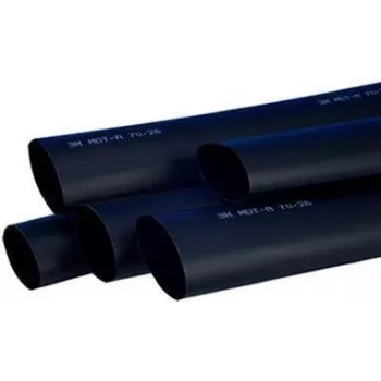 3M TE100037593 - Tubo termorretráctil - negro - poliolefina - 100 cm - 3,2 cm - 7,5 mm (7000037643)
