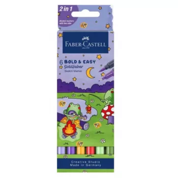 Set de rotuladores Faber-Castell 164814 — set de 6 rotuladores multicolor, origen alemán