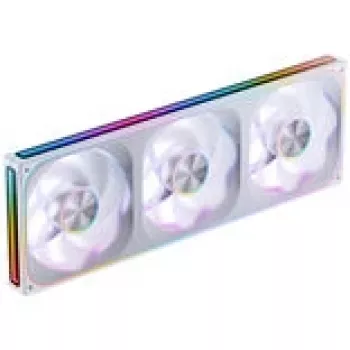 Set de Ventiladores Jonsbo ZA-420WR 3×140 mm PWM Reverse ARGB Blanco