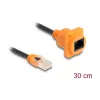 Cable de red DeLOCK 90804 0,3 m Cat5e U/UTP RJ-45 negro naranja