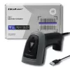 Lector de códigos de barras de mano QOLTEC 50863 — escáner 1D/2D, USB con cable, sensor LED, negro, 5V, cable de 1,8 m