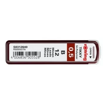 Mina Rotring Polymer-Minen B 0,5 mm S0312640