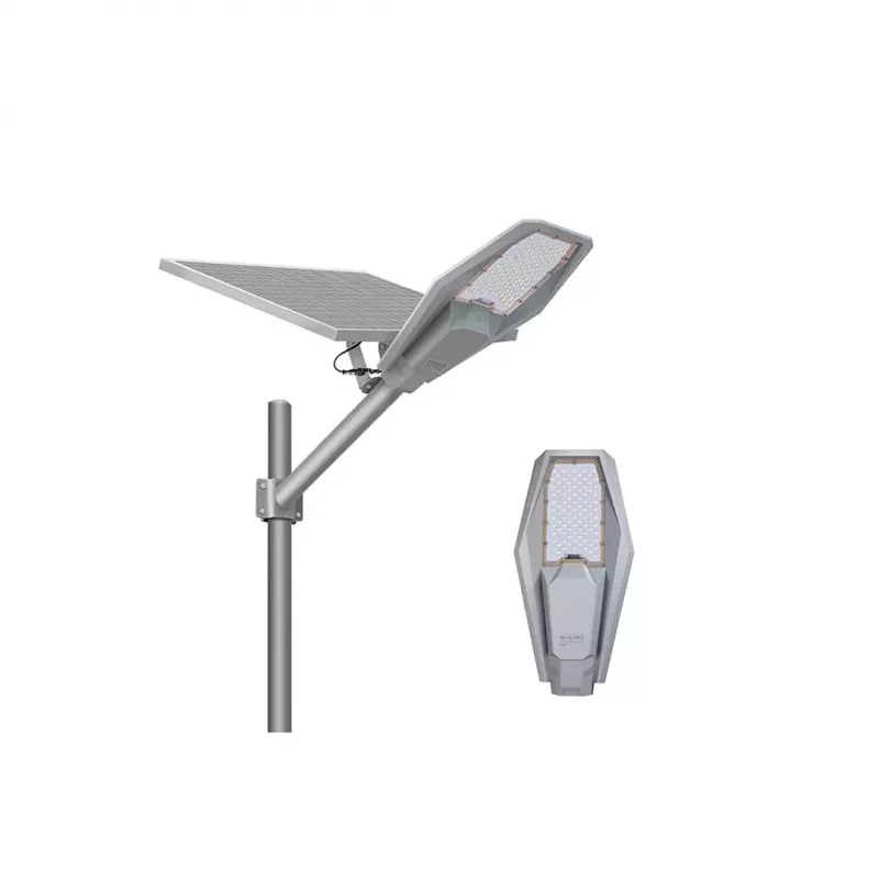 Lámpara de seguridad solar volt polska WARRIOR 360 con panel de 40W, batería de 36.000 mAh y mando a distancia