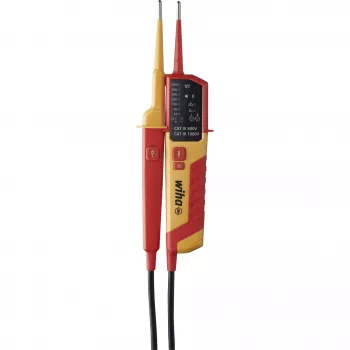 Comprobador de tensión y continuidad Wiha 45216 12–1000 V AC, comprobador manual para tensión alterna y continuidad