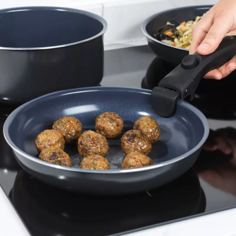 Set de ollas Russell Hobbs RH03319EU7, 5 piezas, sartenes antiadherentes, aptas para lavavajillas
