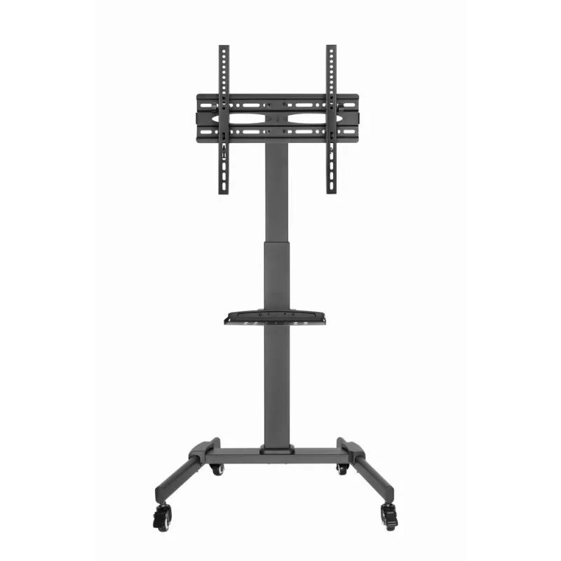 Soporte de TV GEMBIRD TVS-55T-01 para televisores de 32–55 pulgadas, acero, altura ajustable VESA 100x100–400x400, inclinable, ruedas, carga máxima 35 kg