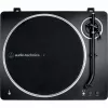 AT-LP70XBTBS, tocadiscos Negro/Plata, preamplificador fonográfico integrado, Bluetooth, totalmente automático, transmisión por correa
