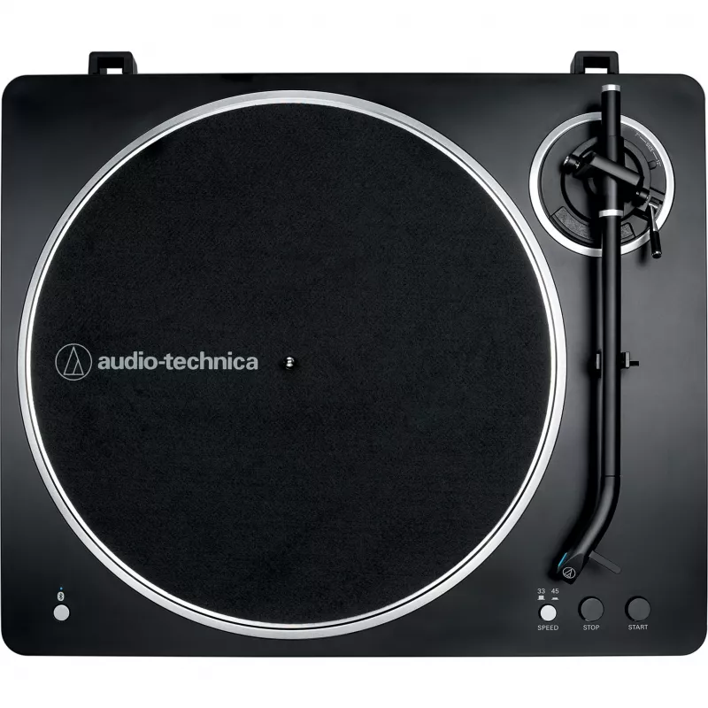AT-LP70XBTBS, tocadiscos Negro/Plata, preamplificador fonográfico integrado, Bluetooth, totalmente automático, transmisión por correa