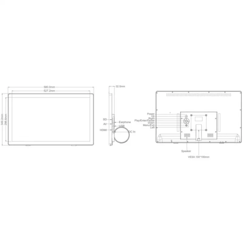 Braun DigiFrame 240 Business Line 60,96 cm (24,0