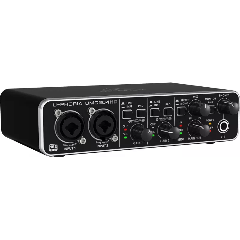 Behringer UMC204HD equipo musical complementario