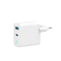 Cargador Gembird TA-UC-PDQC65L-W-01 para dispositivos móviles universal blanco AC carga rápida interior