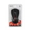 Ratón óptico inalámbrico Rebeltec GALAXY negro/rojo interfaz
