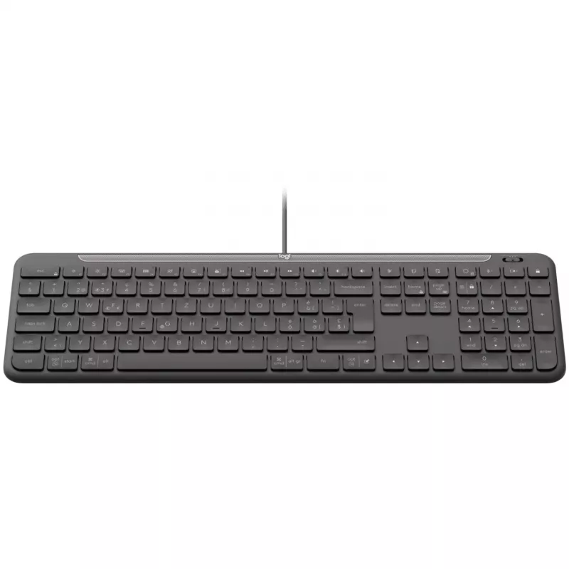 Teclado con cable LOGITECH Signature Slim K620 para empresas - GRAPHITE - US INT'L - USB - N/A - INTNL-973 - USB-C