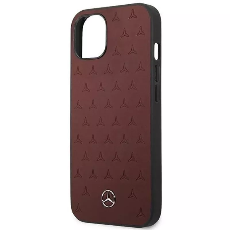 Mercedes MEHCP13SPSQRE iPhone 13 mini 5,4 rojo/rojo carcasa rígida piel patrón de estrella