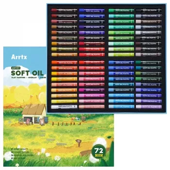 Set de pasteles al óleo Arrtx LC303298 — 72 colores