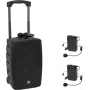 Set de micrófono inalámbrico Omnitronic WAMS-12BT2 — 2x transmisores de petaca, 2x micrófonos de diadema