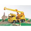 Camión grúa BRUDER MAN BR-02754, construcción ABS, amarillo, para niños a partir de 4 años (sin módulo de luz y sonido)