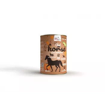 Comida húmeda para perros SYTA MICHA carne de caballo con verduras 400 g — para perros adultos, sin pollo, sin gluten