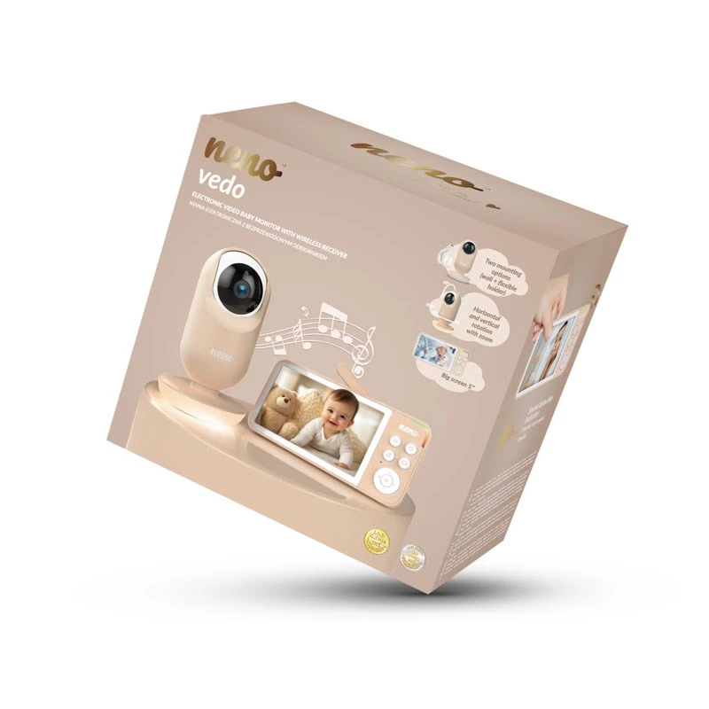 Vedo crema intercomunicador electrónico para bebés con receptor inalámbrico