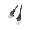 Cable de red LANBERG PCU5-10CC-0500-BK Cat5e U/UTP RJ-45 — 5 m, negro, conductor CCA