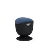 Taburete ergonómico de equilibrio Up Up Seul negro, D47 tejido azul