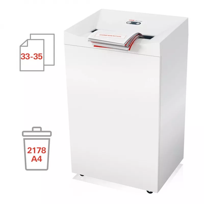 Destructora de papel HSM Pure 940, 165 l, 3,9x40 mm