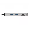 Dock USB-C Eaton Tripp Lite, doble pantalla - 4K 60 Hz HDMI, USB 3.2 Gen 1, hub USB-A, GbE, tarjeta de memoria, función de carga PD 100W, gris - Estación de acoplamiento - USB-C - 2 x HDMI - 1GbE (U442-DOCK